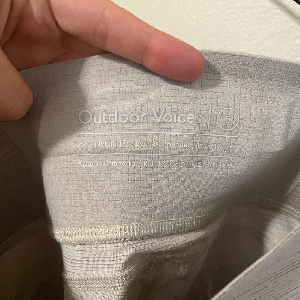 Outdoor Voices Gray Leggings, size small, GUC